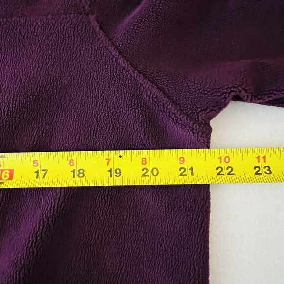 32 Degree Heat Pullover Women’s Maroon Button Snap Fleece Jacket Size Large - Picture 9 of 10